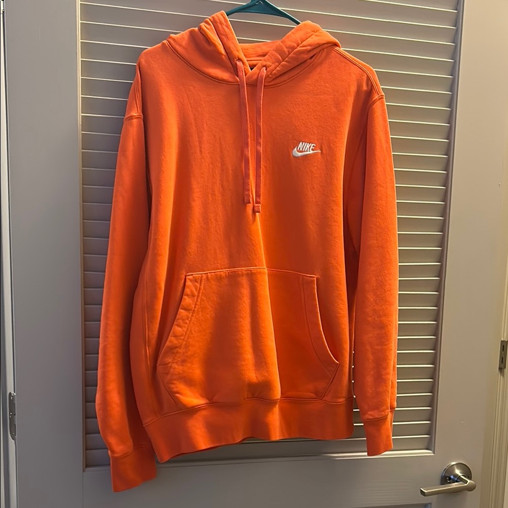 Nike Men's Orange Hoodie